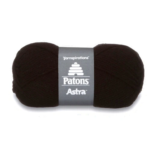 Patons Astra Yarn, 1.75 oz, Black