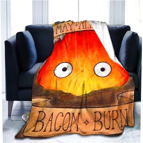XCRUPYT Anime Blanket Cartoon Flannel Throw Blankets Ultra Soft Flannel Lightweight Throws for Couch Bed Plush Fuzzy Microfiber Warm Thermal All Seasons Use 50