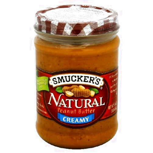 Smucker's Natural Peanut Butter, Creamy, 16 oz (Pack of 6)