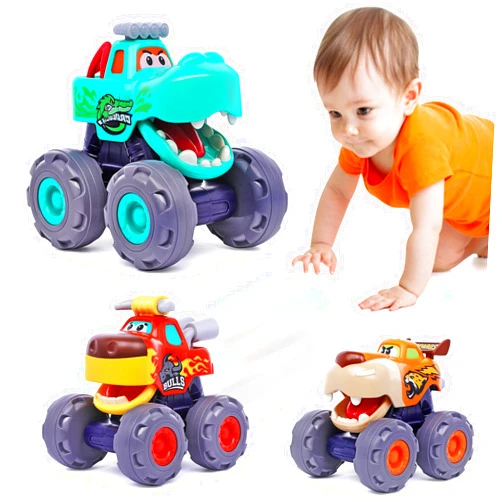 OCATO Toy Cars for 1 Year Old Boy Gifts Monster Trucks Boys Toys for 1 2 3 Year Old Boys Girls Kids Toddler Car Toy Trucks Baby Boy Toys 12-18 Months Pull Back Cars for Toddlers 1-3 Birthday Xmas Gift