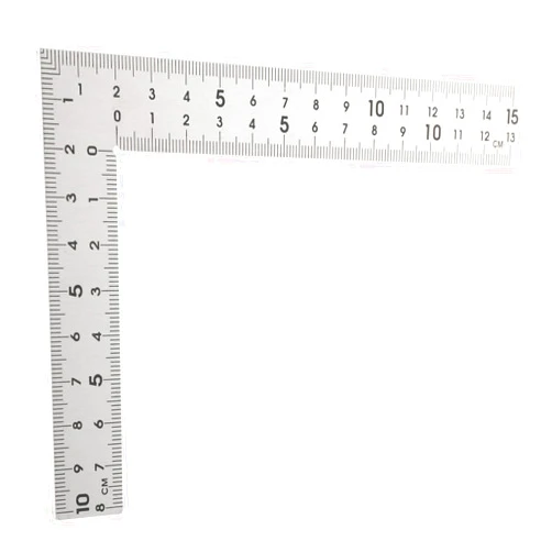 OSALADI Stainless Steel Right Angle Ruler 10x15cm Framing Square for Professionals and Diyers Easy-Clean Construction Ruler