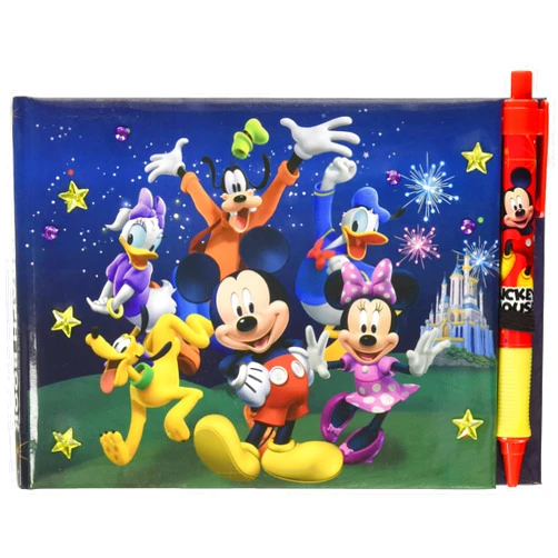 Disney 85231 Mickey and Friends Deluxe Autograph Book with Pen
