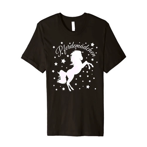 Pferdemädchen, Mädchen Pferd Reiten, Pferde Liebe Pferdemädchen, Pferde Mädchen Reiten, Pferd Liebe Reiterin Premium T-Shirt
