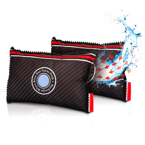 Zarpax Car Dehumidifier Bag 2 pack | Absorbs Moisture, Damp, & Condensation on Windscreens & Car Interior | 100% Leakproof | Reusable Dehumidifier | Dashboard Dehumidifier & Car Condensation Remover
