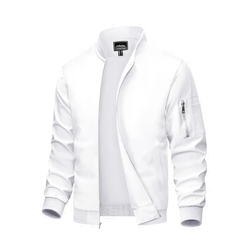 MAGCOMSEN Men's Bomber Jacket Lightweight Casual Windbreaker Spring Fall Zip Up Coat with 5 Pocket