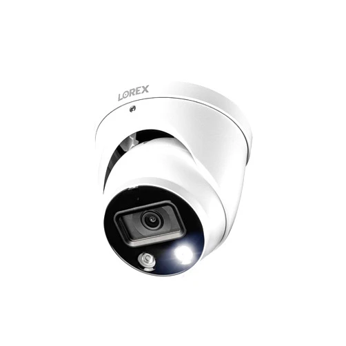 Lorex 4K Ultra HD Smart Deterrence Indoor/Outdoor IP Metal Dome Security Add-On Camera with Smart Motion Detection Plus | Two-Way Talk Audio (Requires Recorder)