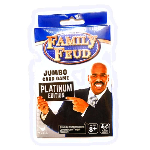 Family Feud Jumbo Card Game Platinum Edition