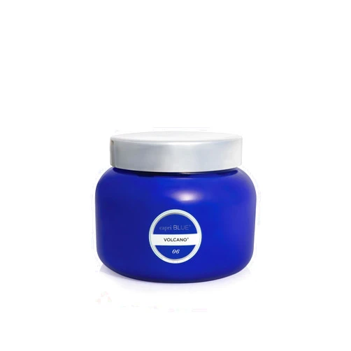 Capri Blue Volcano Scented Candles - Luxury Three Wick Candles for Home Scented with Tropical Fruit & Sugared Citrus - Soy Wax Blend - Large Blue Color (28 oz)