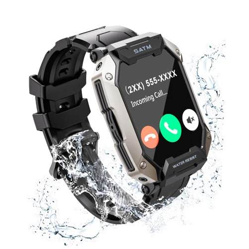 EBXDW Smart Watches for Men with 80 Days Long Battery Life, Bluetooth Answer/Dial Call 2.01