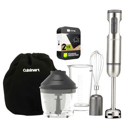 Cuisinart HB-900PC Immersion Hand Blender with Storage Bag Bundle with 2 YR CPS Enhanced Protection Pack