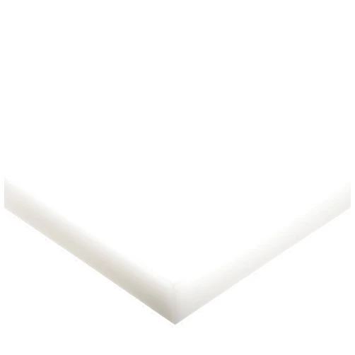 Small Parts UHMW (Ultra High Molecular Weight Polyethylene) Sheet, Opaque White, Standard Tolerance, ASTM D4020, 3/8