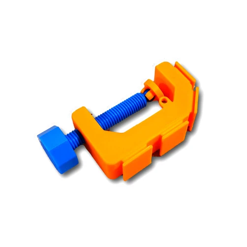 SpeedFreakCNC 1/64 Scale Track C Clamp, Orange, Compatible with Hot Wheels & Matchbox