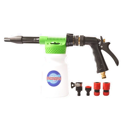 SZWENXIN Car Wash Foam Cannon Gun,Foam Wash Gun with 4 Connectors Quick Connector to Any Garden Hose