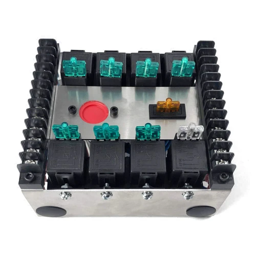MGI SpeedWare Fused Relay Panel Box and 12vDC Wiring Kit (8 Relay)