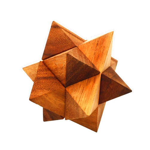 BSIRI Adults Games Gifts Wooden Star Cube Puzzle Game Brain Teasers of The Logic Games for Kids and Teen to Challenge Puzzles for Fun Entertaining Things and Educational Tools of Parents