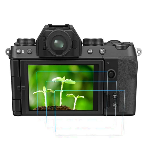 FANZR Screen Protector Compatible for Fujifilm X-T30II, X-T30, X-S10, X-T20, X-T10 Camera (3 Pack), 0.3mm 9H Anti-Scratch Tempered Glass