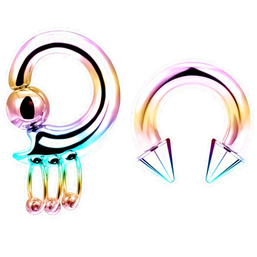 Tvalccoy 2G 4G 6G 8G Big Heavy Nose Septum Hoop Ring Ear Gauge Earrings Stretching Kit for Men Women Silver/Rainbow Surgical Steel Captive Bead Prince Albert Pa Rings Piercing Jewelry