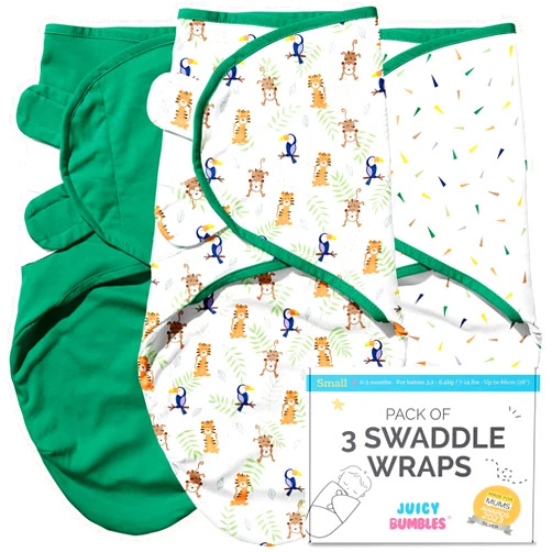 JUICY BUMBLES Baby Swaddle Blanket Sleep Sack 100% Cotton Newborn Baby Swaddles 0-3 Months Swaddle Wrap Baby Boy Swaddles for Newborns Swaddle Wraps 0-3 Months Newborn Swaddle Sack