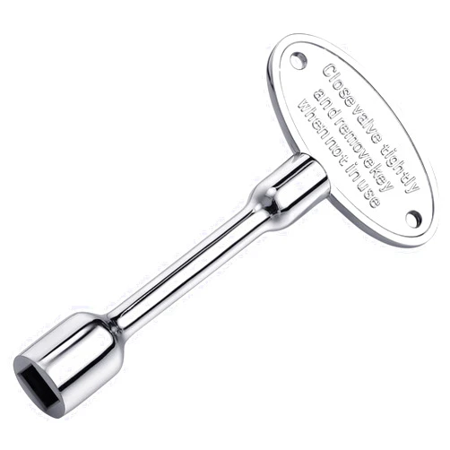 Acostop Universal 3-Inch Gas Valve Fireplace Key - Polished Gas Fireplace Keys for Fire Pits - Fits 1/4
