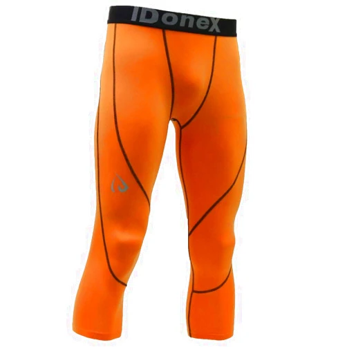 ARMEDES IDoneX Mens Compression Pants Running Tights Workout Capri Leggings, Cool Dry Performance Baselayer (1071)