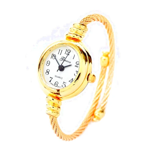 Geneva New Gold Geneva Cable Band Women's Small Size Bangle Watch