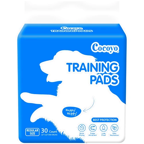COCOYO Best Value Training Pads 30 Count | Dog Pee Pads | Super Absorbent Puppy Pads