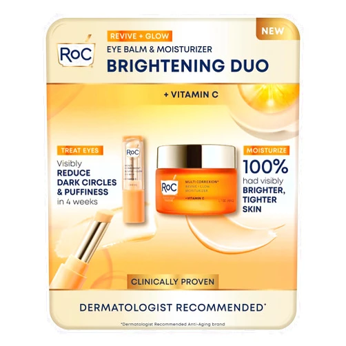 RoC Revive + Glow Vitamin C Cooling and Hydrating Eye Balm & Moisturizer