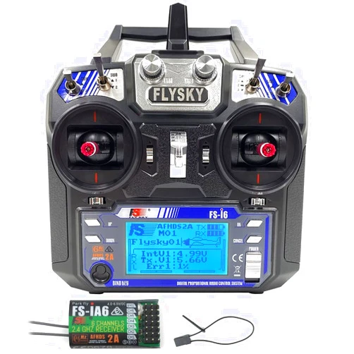 Flysky FS-i6 6CH 2.4GHz Radio System RC Transmitter Controller with FS-iA6 Receiver for RC Helicopter Plane Quadcopter Glide(Model_2)