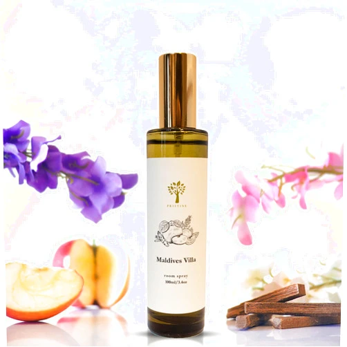 PRISTINE Maldives Villa/Inspired by Marriott Hotel Linen & Room Spray Air Freshener, Made With Essential Oils, Grapefruit, Apple, Ocean Breeze Scent, 3.4oz Pillow Spray