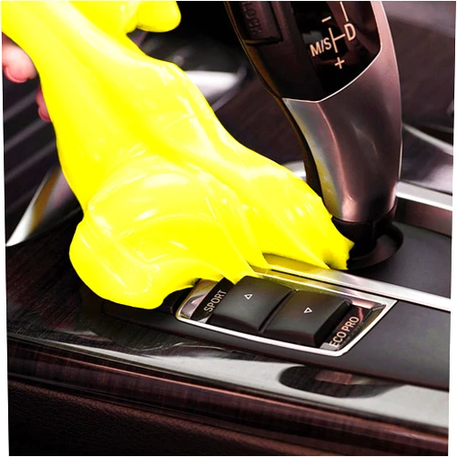 PULIDIKI Car Cleaning Gel for Car Detailing Kit Car Cleaning Putty Gel Car Cleaning Kit Car Slime for Cleaning Car Interior Cleaner Car Cleaning Supplies Car Accessories Keyboard Cleaner Yellow