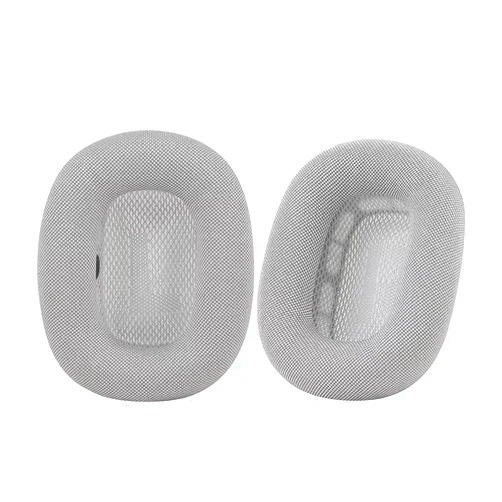 AICORE Replacement Ear-Cushions Earpads for AirPods-Max Headphones - Ear Pad Covers Earmuffs Accessories with Memory Foam and Magnet, Mesh Fabric, Enhanced Noise Isolation, 2 Pack, Silver, by AICORE