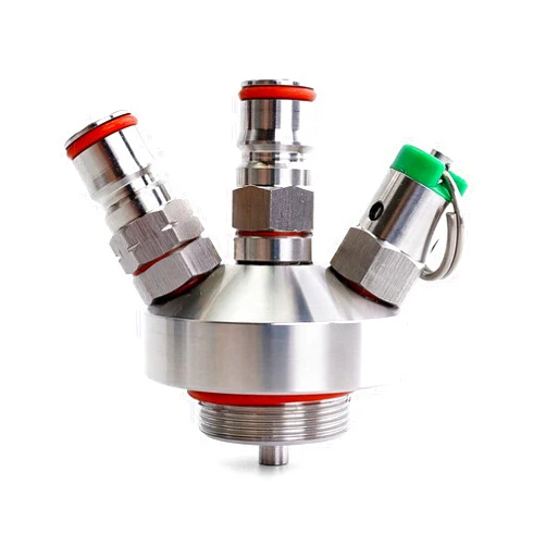 IBrewing 2.5/5 Bar PRV Mini Keg Ball Lock Tapping Head Growler Dispensing for 2L / 3.6L / 4L / 5L / 10L