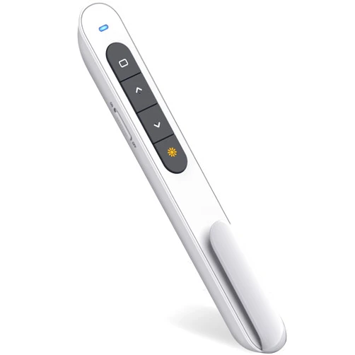 ELISWEEN Wireless Presenter Remote, RF 2.4GHz USB Presentation Remote Control PowerPoint Presentation Clicker for Keynote/PPT/Mac/PC … (White)