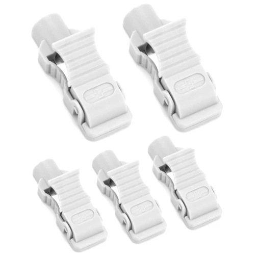 QWORK EKG Clips Needle to Tab Adapters, 5 Pack ECG/EKG 3.0 Needle to Tab Adapters