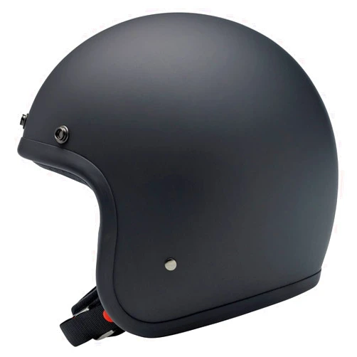 Biltwell | Bonanza | DOT Approved | 3/4 Motorcycle Helmet | Flat Black