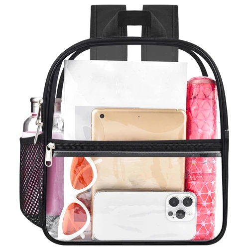 USPECLARE Clear Backpack for Stadium Approved 12×6×12, Water proof Clear Bag for Stadium Events and Concert Work Sport Event