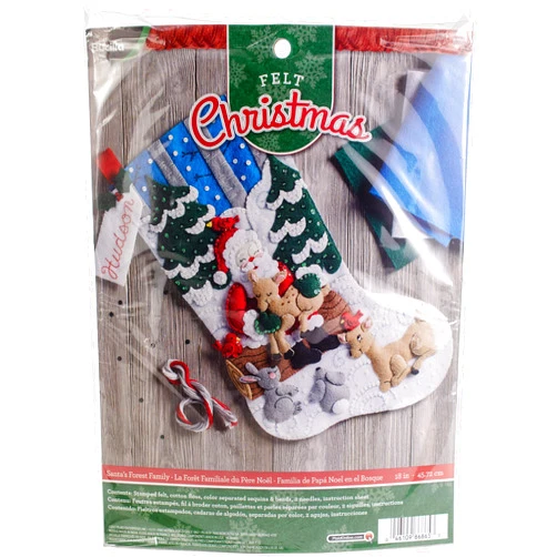 Bucilla Santa's Forest Family Stocking Kit