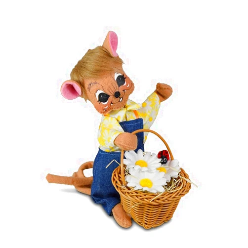 Annalee Daisy Boy Mouse, 6 inch Collectible Figurine