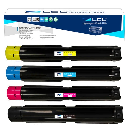 LCL VersaLink C7020 C7025 C7030 Remanufactured Toner Cartridge 106R03741 106R03744 106R03743 106R03742 Replacement for Xerox Versalink C7020 C7025 C7030 Printer (Black Cyan Magenta Yellow)