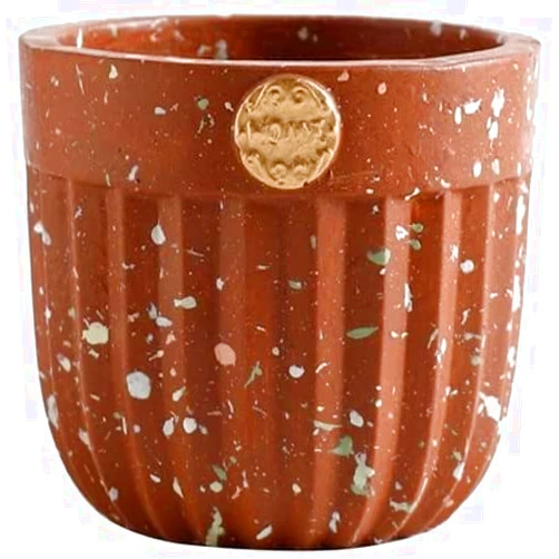 WJFMZS Planters Plant Pot Terracotta Effect Plant Flower Pots Nordic Style Straight with Tray & Drain Hole Small Container Wall Window Aisle Stairs Bedroom Household Vase Decoration