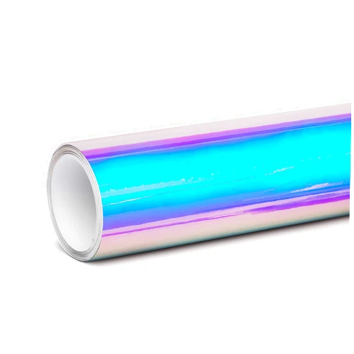 Tinybot Chrome Iridescent White Car Wrap with Air Release Technology - 1 X 5 FT