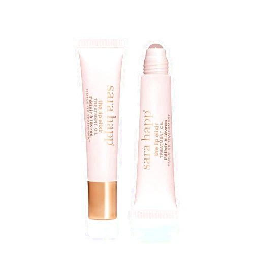 Sara Happ The Lip Elixir: Hydrating Lip Treatment Oil for Lips: Refine Fine Lines & Reduce Signs of Aging, Rejuvenating, Moisturizing with Jojoba Oil & Hyaluronic Acid, 0.45 oz.