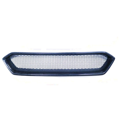 GAZOZ PERFORMANCE Exterior Accessories - Badgeless Style Carbon Fiber Front Grille For 2018-2021 WRX STI VA - Black Mesh Grill