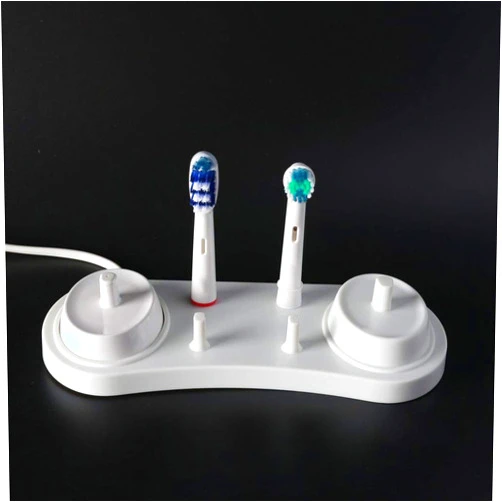 Alaigo Electric Toothbrush Base Stand Support Brush Head Holder for Braun Oral B Electric Toothbrushes D12 D20 D16 D10 Pro 1000 Pro 2000 etc. Bathroom Tools with Charger Hole