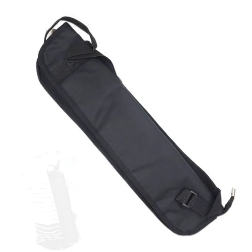 CashBeat Universal Drum Stick Bag, Black Drumstick Case Holder for All Drumsticks and Percussion Mallets, Essential Drum Set Accessory with Hanging Loop, Easy Access and Secure Storage