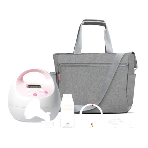 Spectra Baby S2 Plus Premier Electric Breast Pump with Grey Tote Premium Accessory Kit - 24 mm