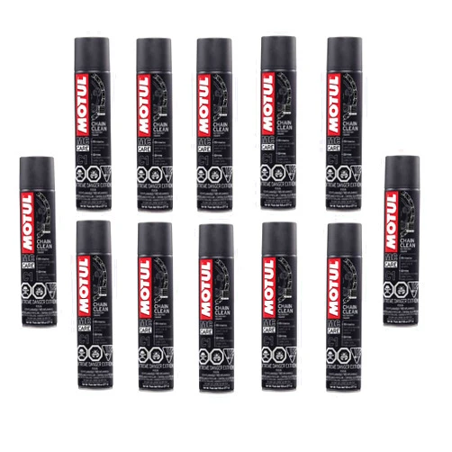 Motul 103243 Set of 12 C1 Chain Cleaner 9.8-Ounce Cans