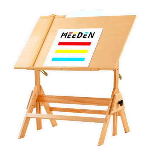 MEEDEN Wood Adjustable Drafting Table: 35.5