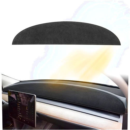 Ushilife Dashboard Cover for Tesla Model 3/Y Alcantara Dash Cover Mat Compatible with Tesla Model Y Model 3 2016-2024 Dashboard Pad Protective Interior Covers Accessories
