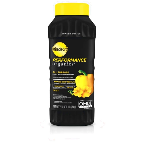Miracle-Gro Performance Organics All Purpose Plant Nutrition Granules - 1 lb. Shaker Bottle, Organic, All-Purpose Plant Food for Vegetables, Flowers and Herbs, Feeds up to 90 sq. ft.